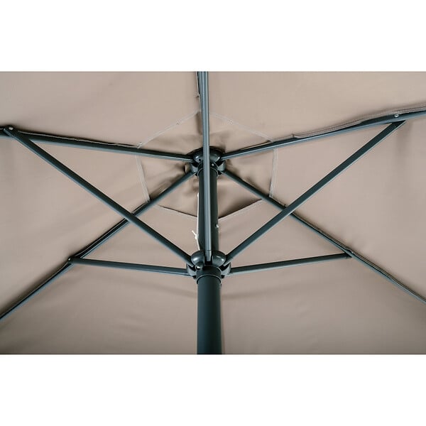 ESSENCIEL GREEN - Parasol 3m incl marron ø38mm / alu - large