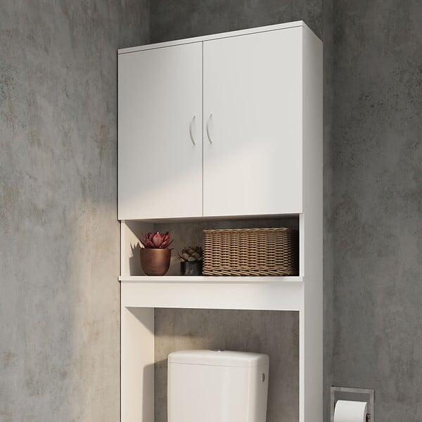ALLIBERT - Meuble WC SOLITA 64,5 cm - Blanc Mat - large