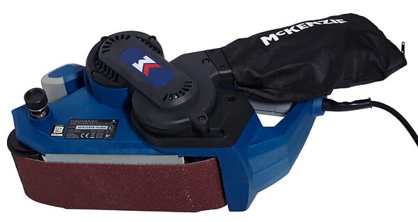 MC KENZIE - Ponceuse à bande - Bleu noir gris - 800W - large
