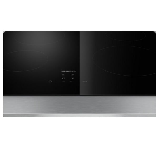 SIEMENS - Table De Cuisson Vitrocéramique 60cm 4 Feux 6600w Noir - ET61RBEB8E - large