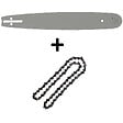 GT GARDEN - Guide 16 pouces (40 cm) avec chaîne 66 maillons pour tronçonneuse - vignette