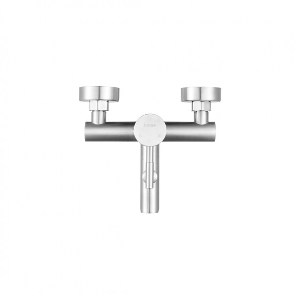 PLANETE BAIN - Mitigeur baignoire douche en inox brossé Kolibri - large
