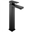 PLANETE BAIN - Mitigeur lavabo haut noir mat avec bonde H 31 cm - Kabic - vignette