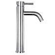 PLANETE BAIN - Mitigeur lavabo haut inox brossé avec bonde H 29.5 cm - Kolibri - vignette