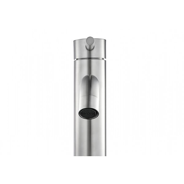 PLANETE BAIN - Mitigeur lavabo haut inox brossé avec bonde H 29.5 cm - Kolibri - large