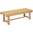 OUTSUNNY - Banc de jardin 2 places style rural chic assise à lattes dim. 110L x 38l x 35H cm bois de sapin pré-huilé - vignette