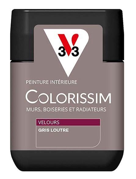 V33 PEINTURE - Peinture Colorissim Velours Gris loutre 75ml - large