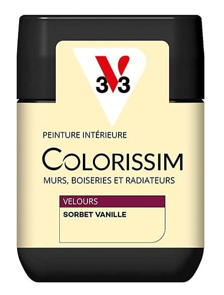 V33 PEINTURE - Peinture Colorissim Velours sorbet vanille 75 ML - large