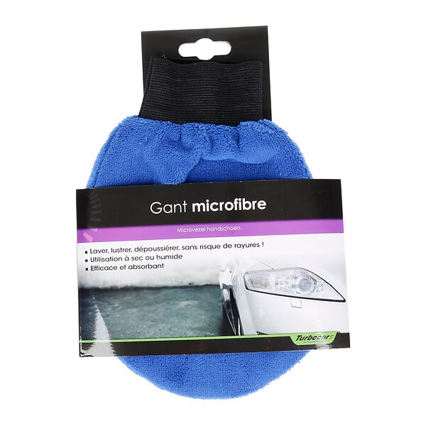TURBOCAR - Gant microfibre - Lavage lustrage dépoussiérage - TURBOCAR - large