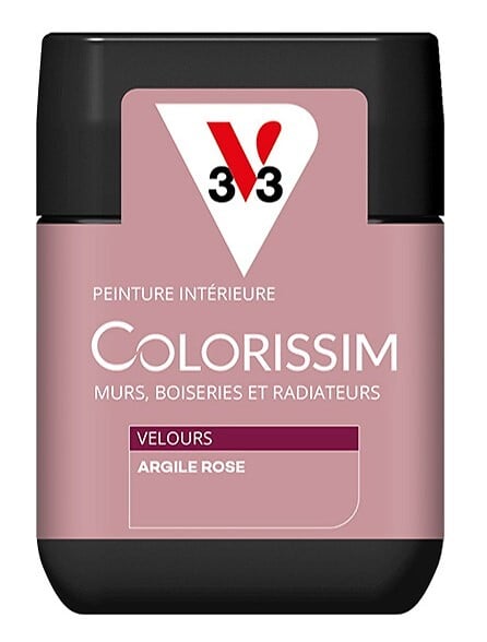 V33 PEINTURE - Peinture Colorissim Velours argile rose 75 ML - large