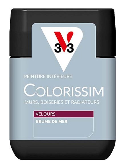 V33 PEINTURE - Peinture biosourcée Colorissim Velours Brume de mer 75ml - large