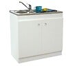 NEOVA - Meuble sous évier dépliable DECLIQ 80x60cm 2 portes avec charnières invisibles - NEOVA - S13N22080 - vignette