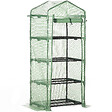 OUTSUNNY - Serre de jardin balcon étagère serre 4 niveaux 0,7L x 0,5l x 1,6H m acier galvanisé bâche amovible PE haute densité vert - vignette