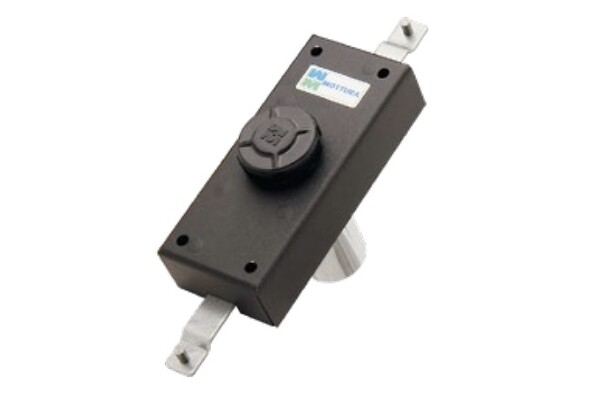 MOTTURA - Serrure haut et bas latérale pour volet bouton intérieure noir - MOTTURA - 35380N00 - large