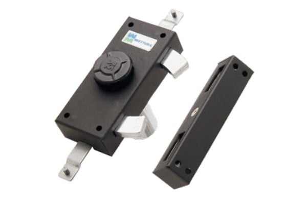 MOTTURA - Serrure haut et bas latérale pour volet bouton intérieure noir - MOTTURA - 35380N00 - large