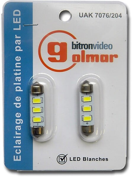 GOLMAR - lampe navette - led - bleue - bitron uak7076/102 - large