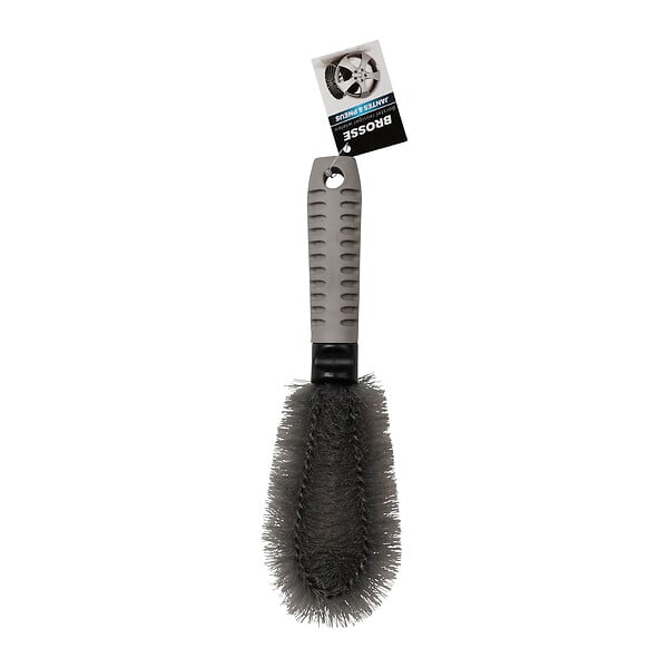 TURBOCAR - Brosse jantes 25cm - Poils nylon - Accès zones difficiles - large