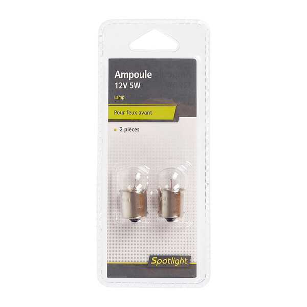 TURBOCAR - Ampoule graisseur 12V 5W lot de 2 BA15S - large