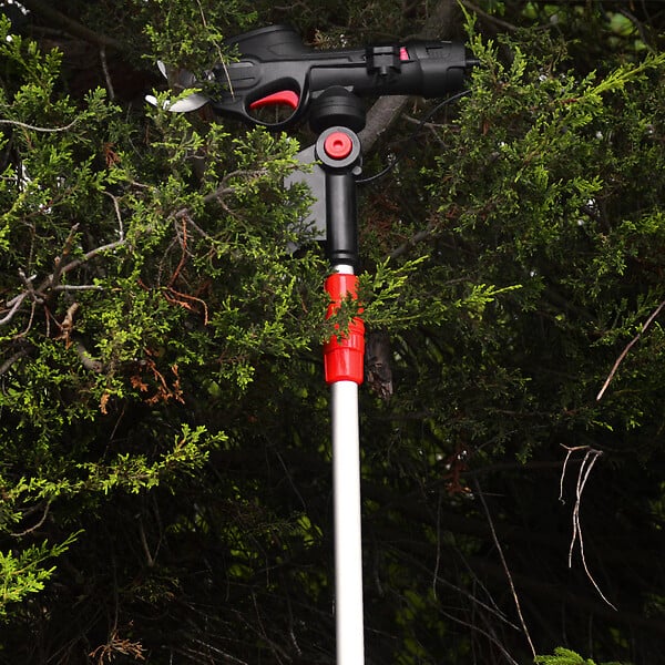 ELEM GARDEN TECHNIC - Sécateur rechargeable 7.2V lithium avec perche télescopique - large