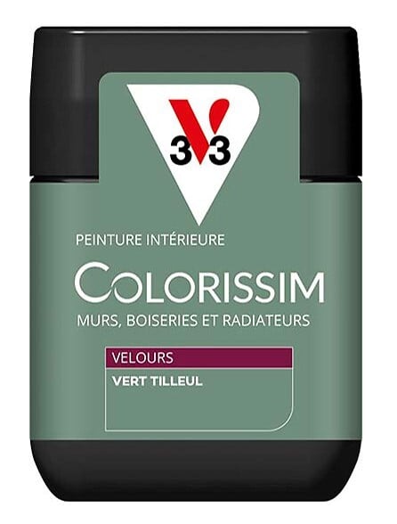 V33 PEINTURE - Peinture Colorissim Velours vert tilleul 75 ML - large