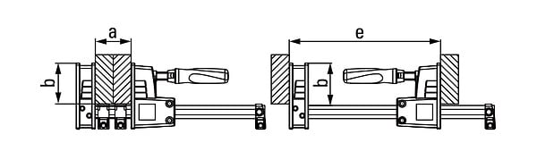 BESSEY SER - Presses à grandes surfaces de serrage Korpus REVO KRE 2500/95 - BESSEY - KRE250-2K - large