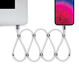 METRONIC - Câble aimanté USB-A vers Lightning - Blanc - 2 m - vignette