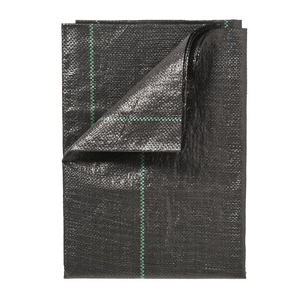 NATURE - Toile de paillage paysages PP tissé noir, traité anti UV, 100 g 1x10 m - large