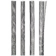 NATURE - Lot 4 manchons protection arbres anti-rongeurs noir 55cm - vignette