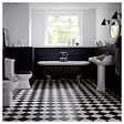 PLANETE BAIN - Baignoire îlot Charly noire avec pieds patte d'aigle chrome - vignette
