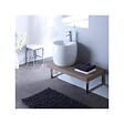 PLANETE BAIN - Meuble de salle bain à suspendre équipé d'un lavabo haut design blanc - vignette
