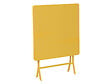 HESPERIDE - Table de jardin carrée Greensboro 70 x 70 cm Moutarde - Hespéride - vignette
