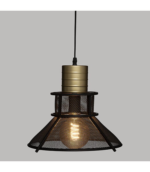ATMOSPHERA - Luminaire Suspension en Métal Noir D 32 cm - large