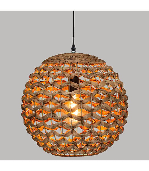 ATMOSPHERA - Luminaire Suspension en Fibre naturelle D 38 cm - large