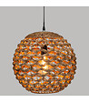 ATMOSPHERA - Luminaire Suspension en Fibre naturelle D 38 cm - vignette
