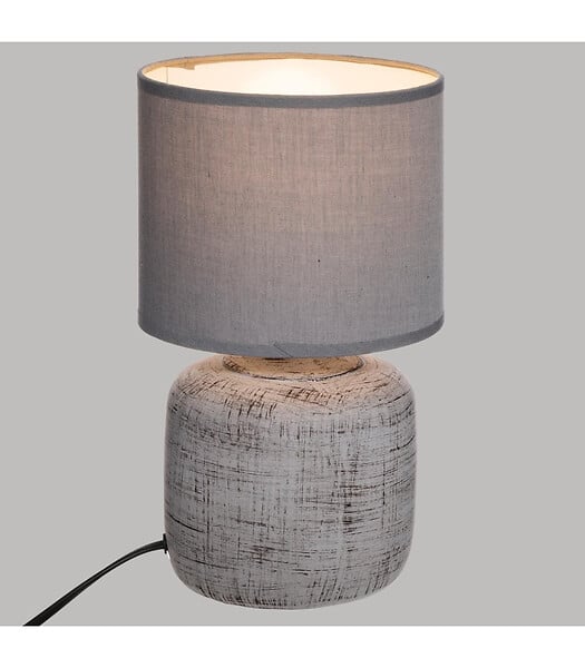 ATMOSPHERA - Lampe en Céramique Grise H 26,5 cm - large
