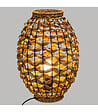 ATMOSPHERA - Lampe à poser en Jacinthe naturel H 40 cm - vignette