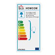 HOMCOM - Lampadaire étagère lampe étagère 26L x 26l x 160H cm 3 étagères 4 niveaux MDF noir - vignette