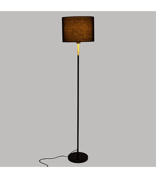 ATMOSPHERA - Lampadaire en Métal Noir et Doré H 151 cm - large