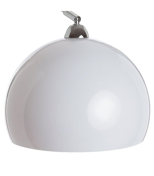 ATMOSPHERA - Lampadaire en Métal Blanc et Acier Chromé H 185 cm - large