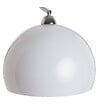 ATMOSPHERA - Lampadaire en Métal Blanc et Acier Chromé H 185 cm - vignette
