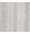 ATMOSPHERA - Rideau occultant Gris avec Étoiles phosphorescentes 140 x 250 cm - vignette