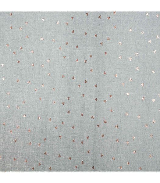 ATMOSPHERA - Rideau Voilage Berlingot Bleu gris 140 x 250 cm - large