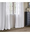 ATMOSPHERA - Voilage à œillets Blanc aspect satiné 140 x 240 cm - vignette
