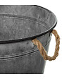 ATMOSPHERA - Pot de fleurs en Zinc Vintage D 37 cm - vignette