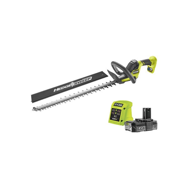 RYOBI - Taille-haies RYOBI 18V One+ - 1 batterie 2.0Ah - 1 chargeur - RY18HT55A-120 - large