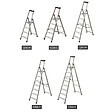 MATISERE - Escabeau pro 3 marches - Hauteur atteignable max: 2.65m - Q50/3 - vignette