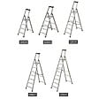 MATISERE - Escabeau pro 7 marches - Hauteur atteignable max: 3.59m - Q50/7 - vignette