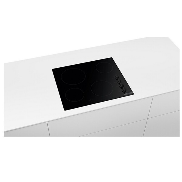 BOSCH - table de cuisson vitrocéramique 60cm 4 feux 6600w noir - PKE611CA8E - large