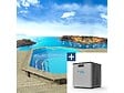 HABITAT ET JARDIN - Piscine bois " Miami 130 " - 4.86 x 3.36 x 1.30 m + Mini Pompe à chaleur - Puissance 3.5 Kw - vignette
