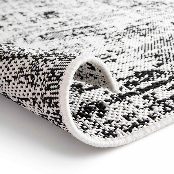 OVIALA - Tapis d'extérieur en polypropylène 120 x 170 cm blanc - Hella - large